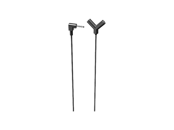 Cable audio - ISY IAU-1010, 3.5 mm jack - 3.5 mm out, 12 cm de Longitud, Negro