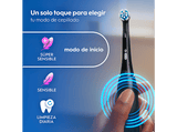 Cepillo eléctrico - Oral-B iO 2, Pack dúo, 2 recambios, 3 modos, Temporizador, Sensor de presión, Estuche de viaje, Negro y Verde Bosque
