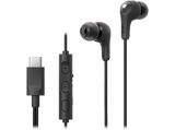 Auriculares de botón - JVC HA-FR9UC, 3 botones, Cable 1.2 m, USB-C, Micrófono integrado, Negro