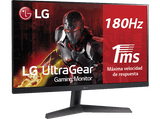 Monitor gaming - LG 24GS60F-B, 24, Full-HD, 1 ms, 180 Hz, HDMI x1, DisplayPort 1.4, Negro