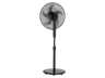 Ventilador de pie - ok. OSF 45326 B ES, 40W, 3 Velocidades, 5 Aspas, Oscilación, Negro