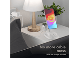 Adaptador - CellularLine, Mag Trio 3in1 Wireless Qi2.2, Estación de carga 25 W, Universal, Blanco