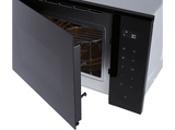 Microondas con grill integrable - LG MGBZ2593F, 900W, 8 niveles, 25 l, Cristal Negro