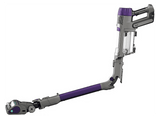 Aspirador escoba - Shark PowerDetect IP1251EUT, 380 W, 70 min Autonomía, 3 Velocidades, Pantalla LED, Tubo Flexible, Gris/Púrpura