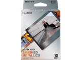 Película fotográfica - Fujifilm Instax Wide Brushed Metal, Pack de 10, Metal
