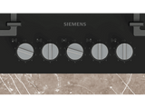 Placa de gas - Siemens EP7A6QI40, 5 Zonas, 28 cm Zona grande, Gas natural, 75.2 cm, Negro
