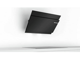 Campana decorativa - Bosch DWK97JM60, 4 velocidades, 730 m³/h, 89 cm, Sensor PerfectAir, Motor Ecosilence, Negro
