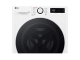 Lavadora secadora - LG F4DR6009A1W, Serie 600, 9 kg / 6 kg, 1400 rpm, 12 programas, AI Direct Drive™,  TurboWash™360˚, Blanco