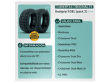 Accesorio patinete eléctrico - smartGyro DUALGRIP 1, Pack de Dos Cubierta, Para Speedway, Rockway, Crossover y versiones PRO, Gel, Negro