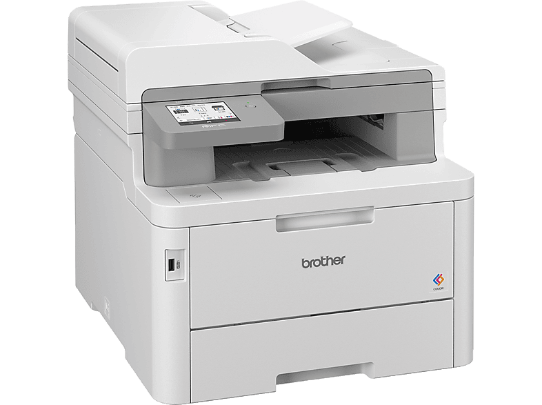 Impresora multifunción - Brother MFCL8390CDW, Láser, 30 ppm a color y monocolor, Doble cara, WiFi, Blanco