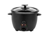 Arrocera - Jata JEAR2510, 400 W, 1 l, Selector de Programas, Rapa de Vidrio Templado, Negro