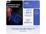 Móvil - motorola edge 60 pro, Dazzling Blue, 512 GB, 12 GB RAM, 6.67 pOLED, MediaTek Dimensity 8350 Extreme, 6000 mAh