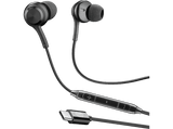 Auriculares - Music Sound IN EAR, De cable, Tipo C, Escucha inmersiva, Detalles metálicos, Negro
