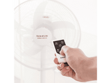 Ventilador de pie - Taurus Boreal 16CR GO, 35W, 4 en 1 - Ventilador de pie, Escritorio, Suelo y pared, Batería, Autonomía 8 hrs, 5 velocidades, Blanco