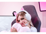 Auriculares gaming - Razer Kraken Kitty V2, Circumaurales, Bluetooth, Micrófono, Blanco
