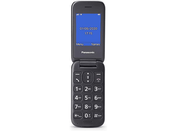 Móvil - Panasonic KX-TU400, 2.4", Cámara, Botón SOS, Resistente a Caidas, Compatible con Audifonos, Turquesa