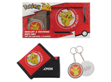 Pack Merchandising - Sherwood Pokemon - Set billetera + Llavero Pikachu, Licencia Oficial