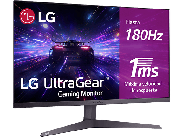 Monitor gaming - LG UltraGear™ 27GS50F-B, 27", Full-HD, 1 ms, 180 Hz, HDMI x2, DisplayPort x1, Morado grisáceo