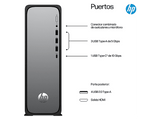 PC sobremesa - HP OmniDesk Slim S03-0027ns, Intel® Core™ i5-13400, 8 GB RAM, 512 GB SSD, Windows 11 Home, Plata