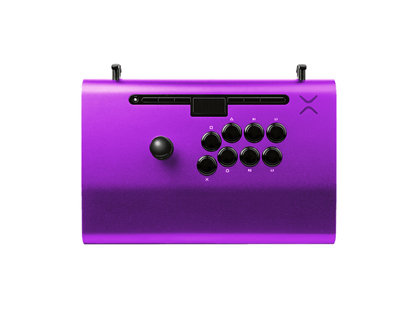 Mando - PDP Pro FS, Panel de mandos tipo máquina recreativa, Aluminio, Para PC, PlayStation 4 y PlayStation 5, Con joystick, Púrpura