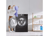 Lavadora carga frontal - LG F0P3CYV2E, 20 kg, 1000 rpm, 14 programas, AI Direct Drive™, TurboWash™360˚, Acero negro