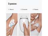 Depiladora IPL - Braun Luz pulsada Silk·expert Mini, PL1114, Depilación en casa,