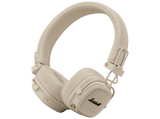 Auriculares inalámbricos - Marshall Major V, 100 h Autonomía, Supraaurales, Bluetooth, Diseño Plegable, Crema