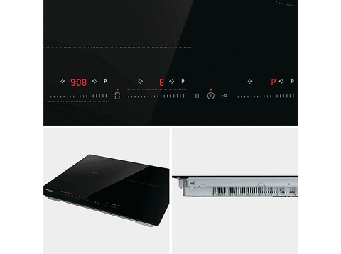 Placa inducción - Hisense HI6352BSCE , 3 zonas, Zonas Flex, XL 29 cm, 59 cm, Negro