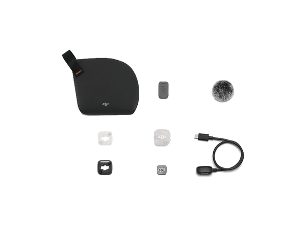 Micrófono - DJI Mic Mini 2S (Transmitter), Cancelación de Ruido con IA, 28h Autonomía, 16GB Almacenamiento, Negro