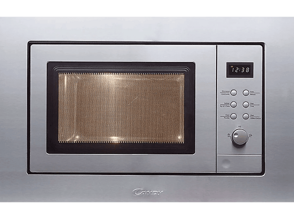 Microondas integrable - Candy MIC201EX, 800W, Grill 1000 W, 8 niveles, 20l, Con marco, Material antihuellas, Inox