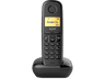 Teléfono - Gigaset A170, Identificador de llamada, Rellamada, 50 contactos, Negro