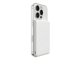 Powerbank - Belkin BPD010hqWH, 5000 mAh, 1x USB Tipo-C y Módulo Magnético de Carga Inalámbrica, 7.5W, Blanco