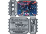 Accesorio - FaNaTtik Transformers: The Movie. Limited Edition 40th Anniversary Metal Replica Movie Ticket