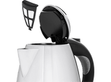 Hervidor de agua - WMF Stelio, 2400W, 1.2 L, Indicador luminoso agua, Filtro antical extraíble, Asa de goma antideslizante, Acero inoxidable Cromargan