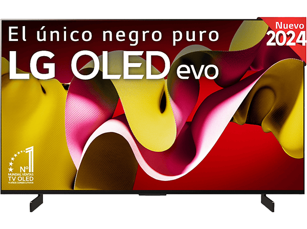 TV OLED 42" - LG OLED42C45LA, OLED 4K, Procesador Inteligente 4K α9 Gen7, Smart TV, DVB-T2 (H.265), Negro