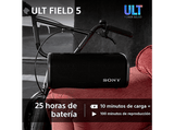 Altavoz inalámbrico - Sony ULT FIELD 5 (SRSULT50W), Bluetooth portátil, ULT POWER SOUND, 25 h, IP67, Resistente al agua, Correa, Con luces, Blanco