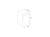 Lavavajillas compacto - Teka DFS 44750 WH, 10 Servicios, 7 Programas, 44.8 cm Ancho, Blanco