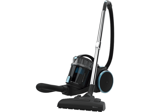Aspirador sin bolsa - Cecotec Conga Rockstar Multicyclonic XL Animal Plus, Ciclónico, 800 W, 20 kPa, 4 L, Compacto, Mascotas, Muebles, Black