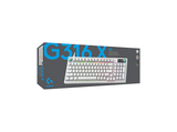 Teclado gaming - Logitech G G316 X 98, Cable, 8 kHz, Pantalla LED, Interruptores intercambiables, Teclas de PBT personalizables, PC-Mac, RGB, Blanco