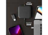 Hub USB/Concentrador - Hyper HD USB4 MOBILE DOCK, 2 Puertos, 1000 Mbit/s, Negro