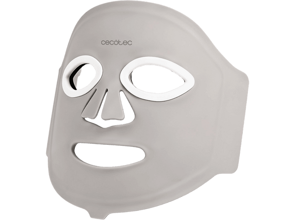 Máscara LED - Cecotec FaceCare LÜM Ice, 9 luces LED, Infrarrojos, 112 LED, 448 chips LED, IceTech, Silicona médica, 210 min de autonomía, Blanco