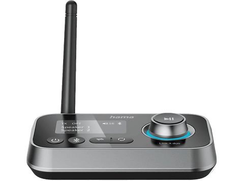 Adaptador Bluetooth - Hama 00205322, Transmisor y Receptor Bluetooth, Rango 10 m, Negro