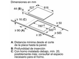 Placa vitrocerámica - Bosch PKM875DP1D, Vitrocerámica, Eléctrica, 5 zonas, 23 cm, Negro