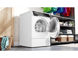 Secadora bomba de calor - Bosch WQB246C0ES, 9 kg, 14 programas, AutoDry, Display LED, Blanco