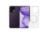 Móvil - OPPO Bundle Reno16 F, Púrpura Negro, 256 GB, 8 GB RAM, 6.57 AMOLED, Mediatek Dimensity 7300, 6500 mAh, Incluye Funda y Cargador