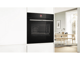 Horno compacto - Bosch HBG774KB1, Serie 8, Multifunción, Pirolítico, 71 l, 54.9 cm, Negro