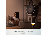 Ventilador de pie - Cecotec EnergySilence 1500 Cyclone Chantal, Circulador de aire, 50 W, Oscilación, Temporizador 12 h, Luz LED, Gris