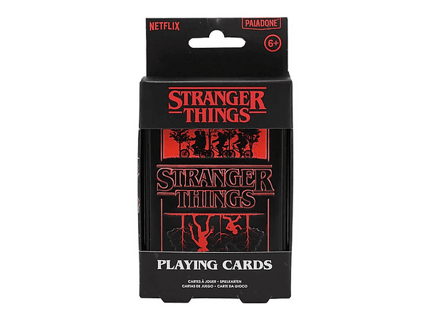 Baraja de cartas - Sherwood Stranger Things, Caja metálica, Licencia oficial