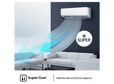 Aire acondicionado Split 1 x 1 - Hisense KC25 Smart Clima, 2500 fg/h, Wi Fi, Autolimpieza, Blanco