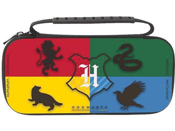 Funda - Freeks and Geeks Harry Potter Hogwarts Case, Nintendo Switch/OLED/Lite, Rojo, Verde, Amarillo y Azul